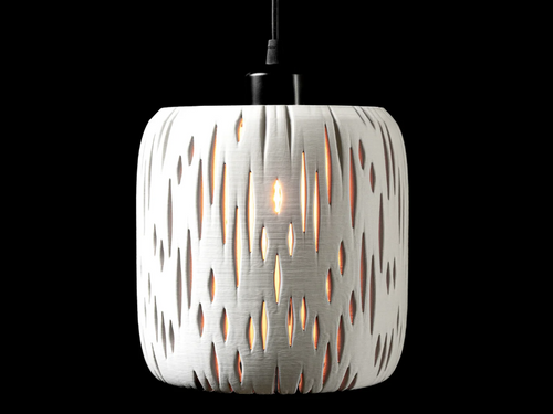 Birch Pendant Lamp – Modern 3D Printed Lighting