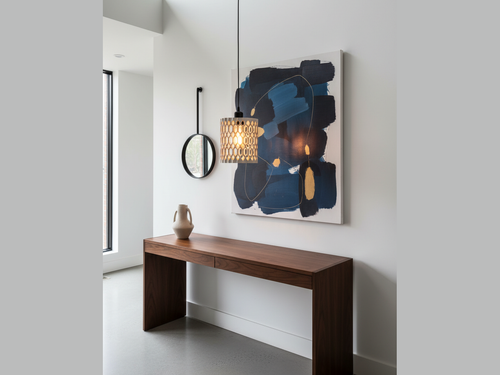 Chain Pendant Lamp 04 in modern gallery-style interior